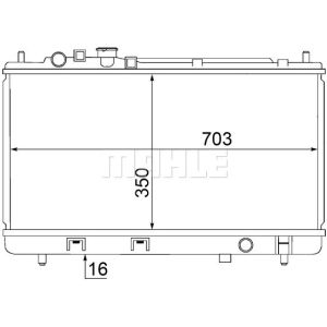 Radiador, refrigeración de motor MAHLE CR 1473 000S