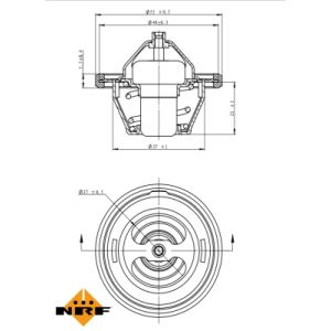 Thermostat, Kühlmittel EASY FIT NRF 725149