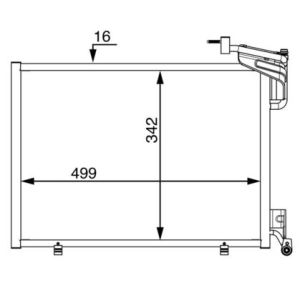 A/C-kondensor MAHLE AC 21 000S