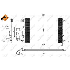 Condensatore, climatizzatore EASY FIT NRF 350042