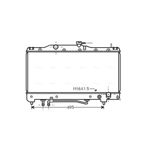 Arrefecedor do motor AVA COOLING TO2201