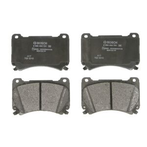 Kit de plaquettes de frein, frein à disque BOSCH 0 986 494 781, Avant