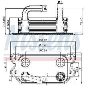 Oliekoeler, Motorolie NISSENS 90714