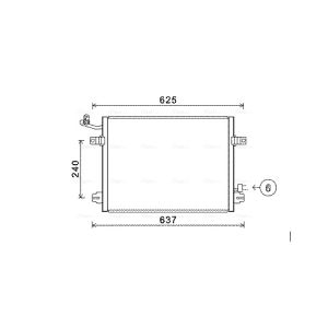 Condenseur (climatisation) AVA COOLING JRA5048