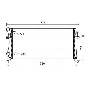 Arrefecedor do motor AVA COOLING VNA2340
