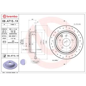 Jarrulevy BREMBO 08.A715.1X