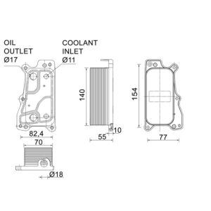 Radiateur d'huile MAHLE CLC 235 000P