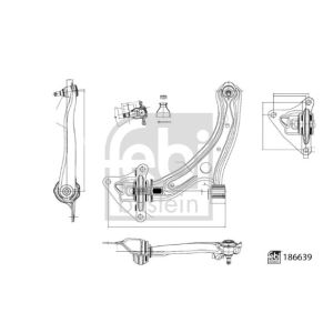 Suspensão da roda FEBI BILSTEIN 186639