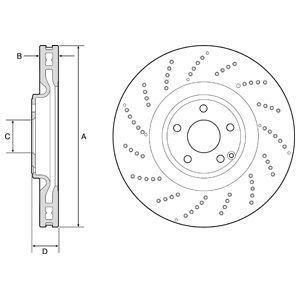 Bremsscheibe DELPHI BG9222C
