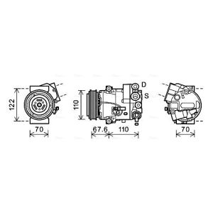 Compressor, ar condicionado AVA COOLING OLAK606