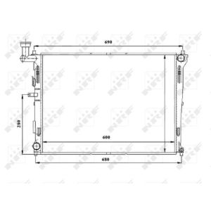 Radiator, motorkoeling NRF 53845