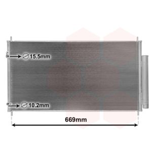 Condensator, airconditioning VAN WEZEL 25005290