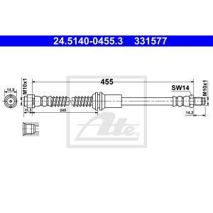 Bremsschlauch ATE 24.5140-0455.3