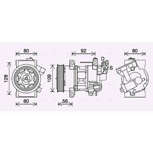 Compressor, ar condicionado AVA COOLING PEAK418