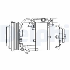 Compresor, aire acondicionado DELPHI CS20358