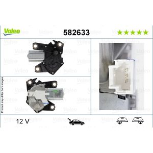 Limpa para-brisas - motor do limpa para-brisas VALEO 582633