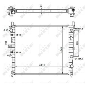 Kühler, Motorkühlung EASY FIT NRF 55334