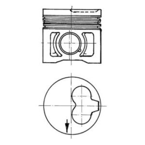 Pistão KOLBENSCHMIDT 91386630