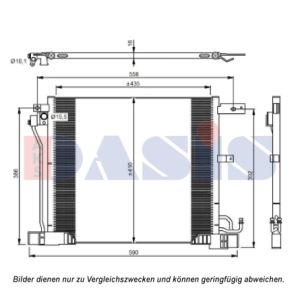 Kondensator, Klimaanlage AKS DASIS 172008N