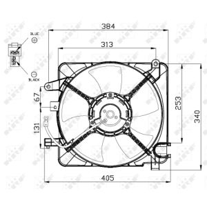 Ventola, raffreddamento motore NRF 47449