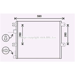 Condensador, aire acondicionado AVA COOLING RE5124