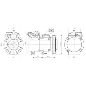 Compressor, ar condicionado AVA COOLING HYAK605