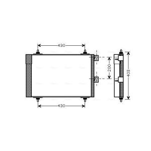 Condensator, airconditioning AVA COOLING CN5241D