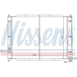 Radiatore, raffreddamento motore NISSENS 65239