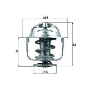 Termostato, refrigerante BEHR MAHLE TX 176 82D