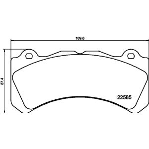 Set di pastiglie freno TEXTAR 2258501