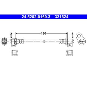 Bromsslang ATE 24.5202-0160.3