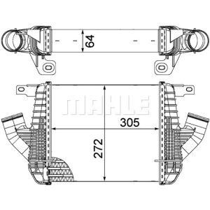 Ladeluftkühler MAHLE CI 237 000P