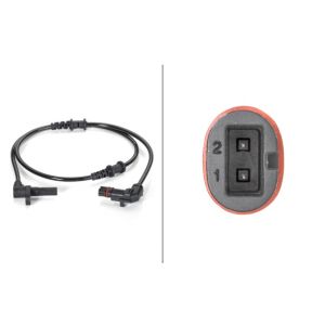 Sensor do ABS traseiro, direito HELLA 6PU 012 806-361