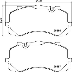 Jeu de garnitures de frein BREMBO P 05 005