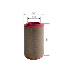 Filtro de ar BOSCH FILTRY F 026 400 532
