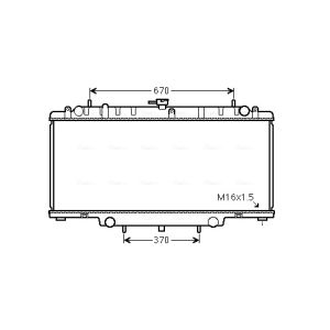 Arrefecedor do motor AVA COOLING DNA2394