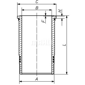 Sylinteriputki MAHLE 007 WN 74 00