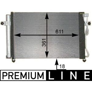 A/C-kondensor MAHLE AC 394 000P