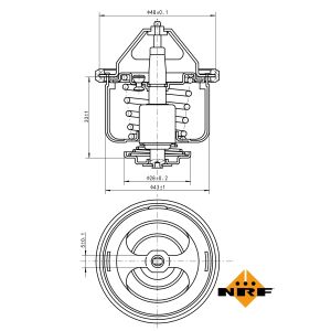 Termostaatti, jäähdytysneste EASY FIT NRF 725026