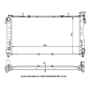 Radiateur, refroidissement du moteur EASY FIT NRF 56133