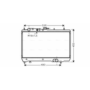 Arrefecedor do motor AVA COOLING KA2066