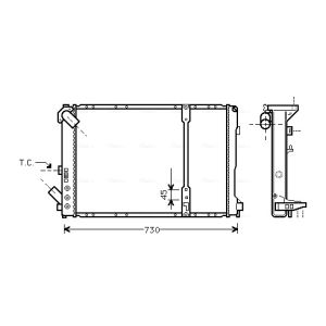 Arrefecedor do motor AVA COOLING RT2209
