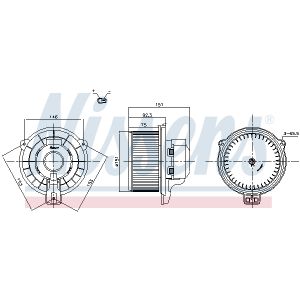 Ventilador de habitáculo NISSENS NIS 87821