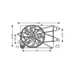Ventilador AVA COOLING FD7504 AVA