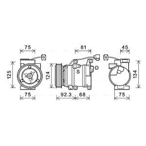 Compressor, ar condicionado AVA COOLING MZAK219