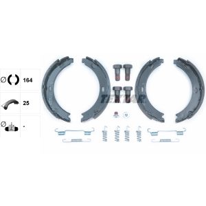 Juego de zapatas de freno, freno de estacionamiento TEXTAR 91044500