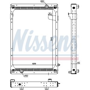 Radiator, motorkoeling NISSENS 67195