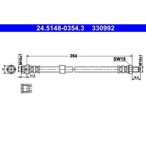 Bremsschlauch ATE 24.5148-0354.3