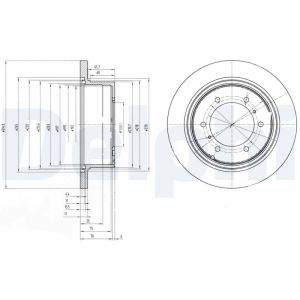 Disco de freno DELPHI BG3105
