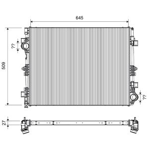 Arrefecedor do motor VALEO VAL701698